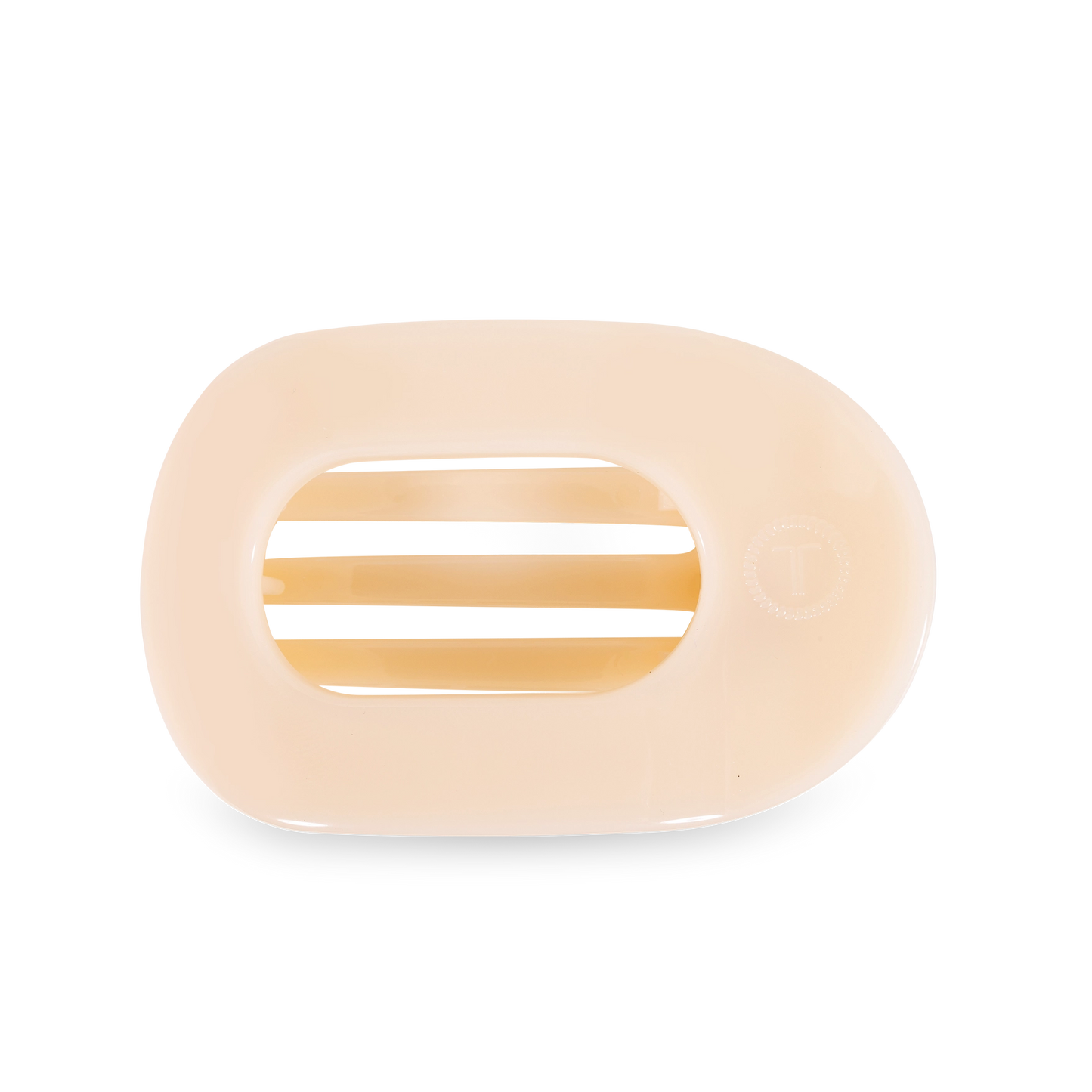 Almond Flat Round Teleties Hair Clip